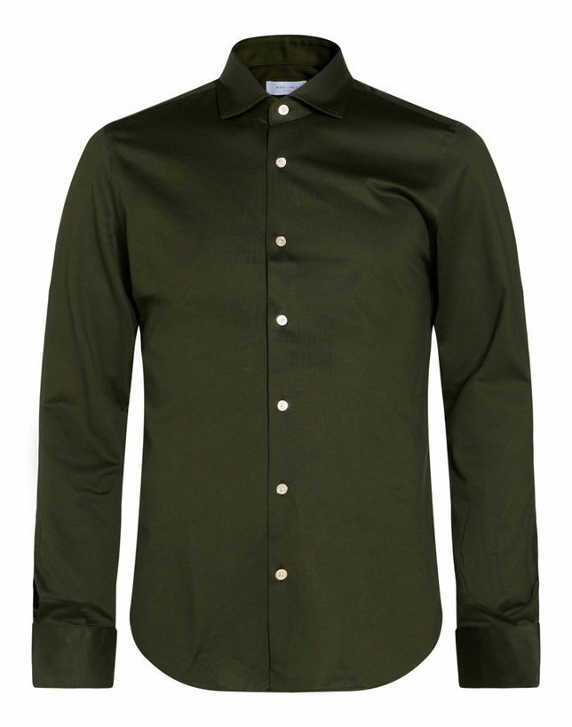 Photo: Boglioli Mens Shirt Military in Green