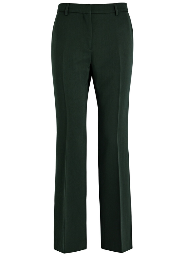 Photo: Wales Bonner Iris Wool-blend Trousers Green Dark