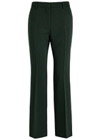 Wales Bonner Iris Wool-blend Trousers Green Dark