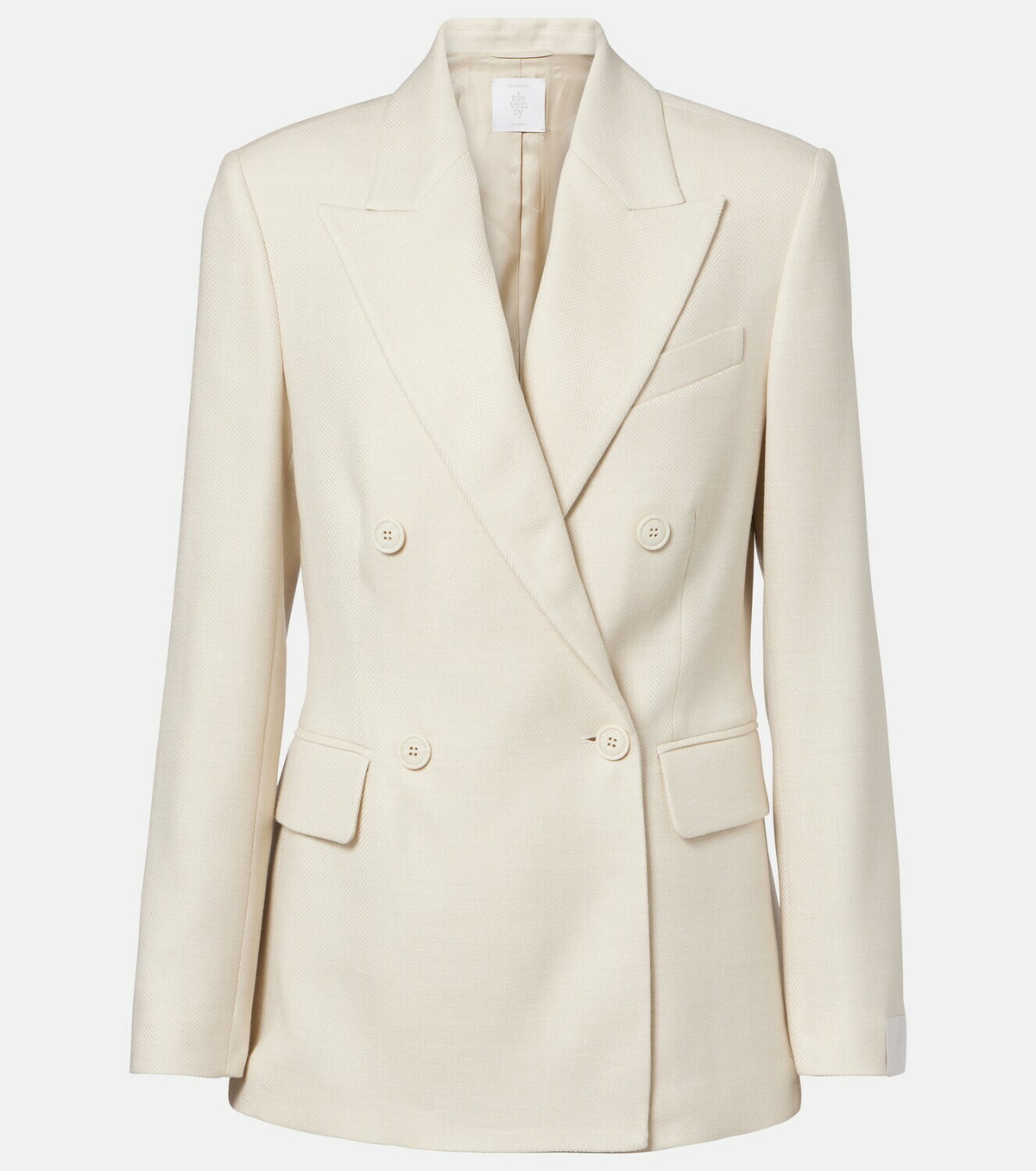 Eleventy Wool, silk and linen-blend blazer