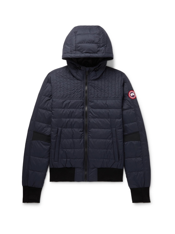 Photo: CANADA GOOSE - Cabri Slim-Fit Packable Quilted Nylon-Ripstop Hooded Down Jacket - Blue - S
