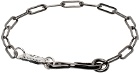 Paul Smith Gunmetal Logo Chain Bracelet