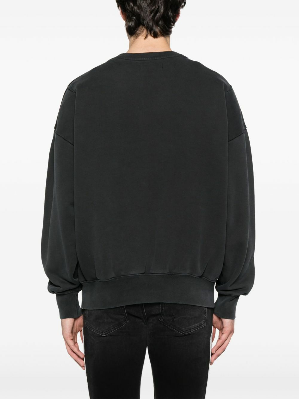 Purple Brand Crew-Neck Fleece Sweatshirt