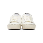Golden Goose Off-White and Brown Hi Star Sneakers