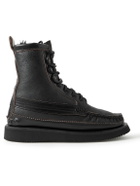 Yuketen - Maine Guide Shearling-Lined Leather Boots - Black