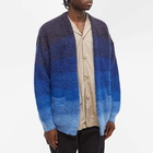 Isabel Marant Men's Danah Dip Dyed Mohair Cardigan in Navy