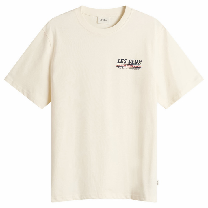 Photo: Les Deux Men's Record T-Shirt in Ivory