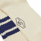Nudie Jeans Co Men's Nudie Vintage Rib Sock in Off White