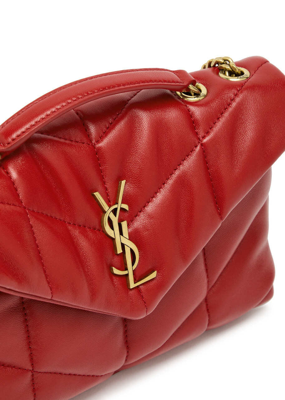 Saint Laurent Toy Puffer Quilted Leather Shoulder bag - Red - One Size