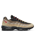 Nike - Air Max 95 Suede and Mesh Sneakers - Black