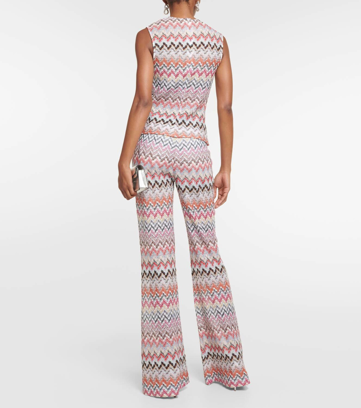 Missoni Zig Zag metallic knit top Missoni