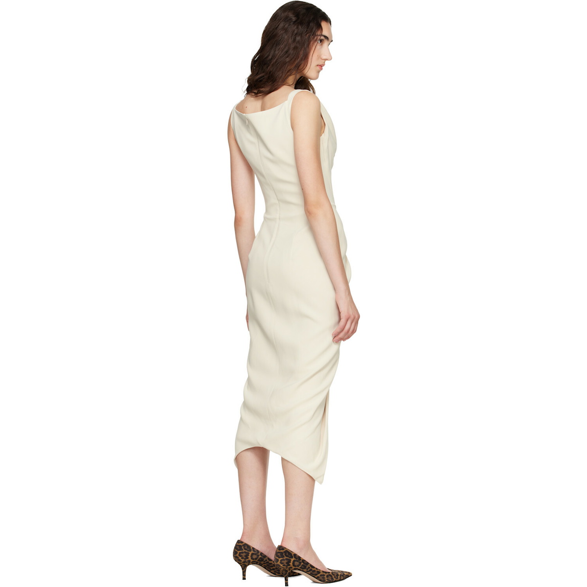 Vivienne Westwood Beige Panther Midi Dress