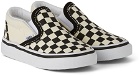 Vans Baby Black & Off-White Checkerboard Classic Slip-On Sneakers