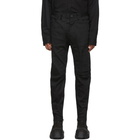 Julius Black Stretch Denim Cargo Pants