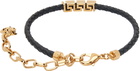 Versace Greca Leather Bracelet