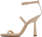 GIABORGHINI Beige Adaline Heeled Sandals