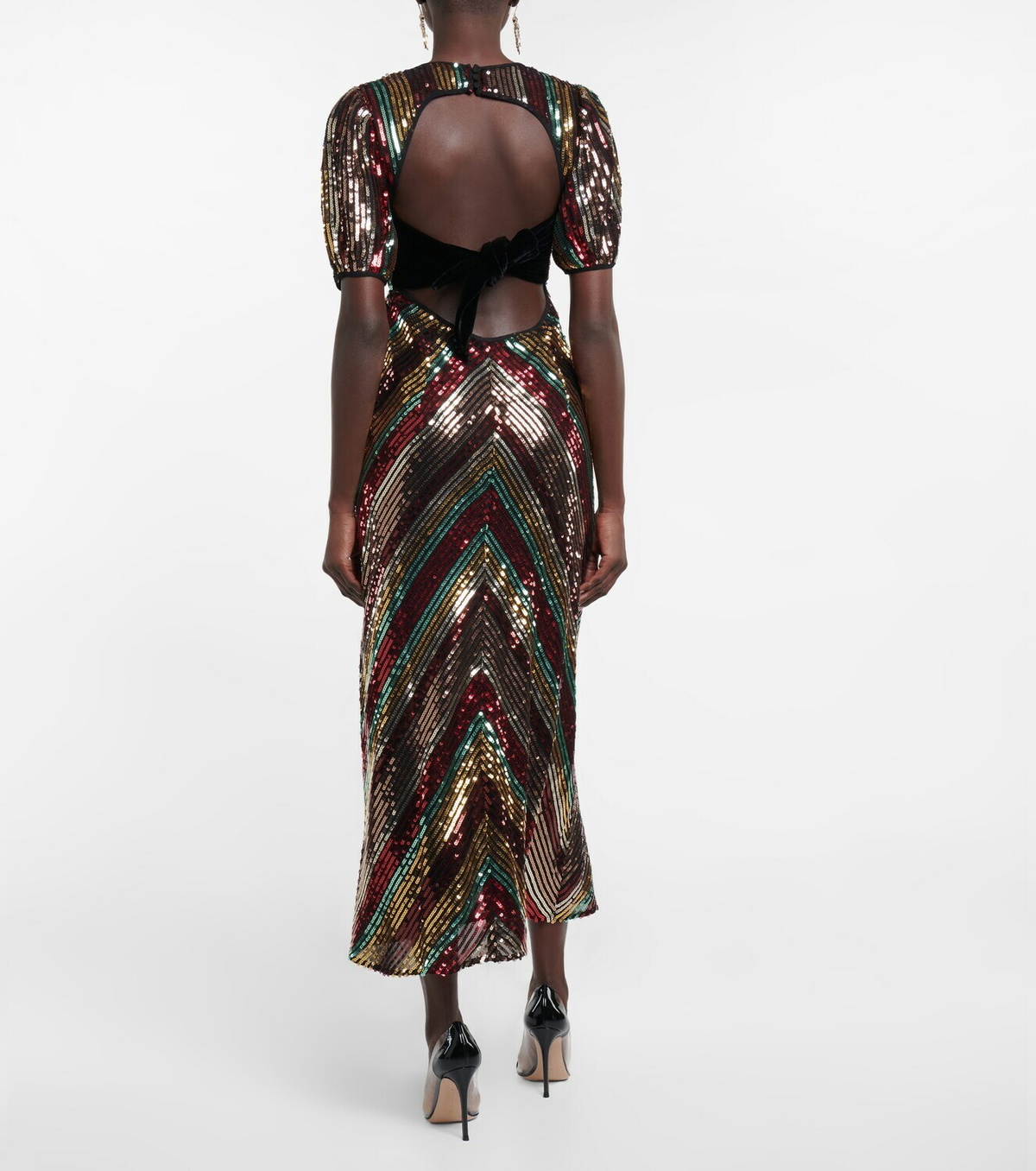 Rixo Daisy sequined midi dress Rixo