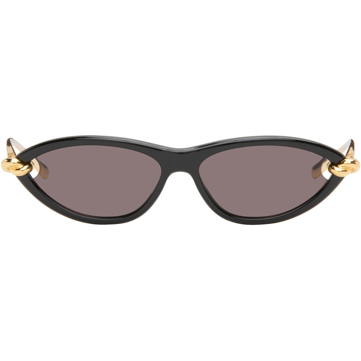 Photo: Bottega Veneta Black Knot Cat Eye Sunglasses