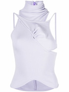 Selasi Purple Ricky Asymmetric Tank Top
