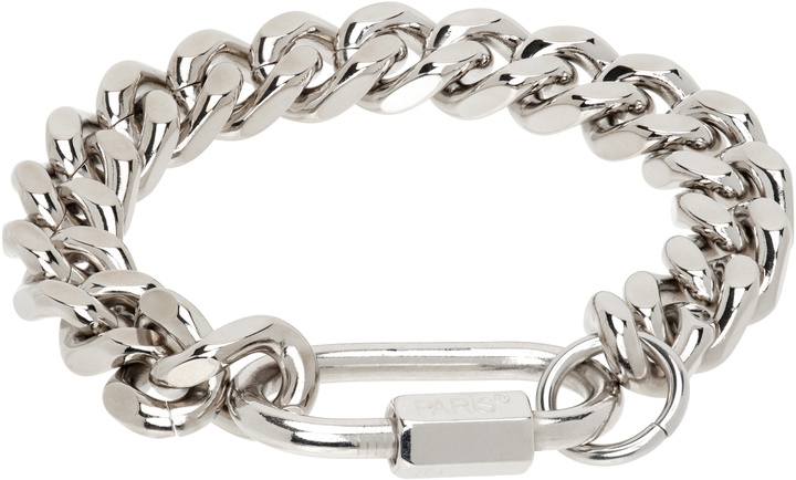 Photo: IN GOLD WE TRUST PARIS Silver Curb Chain Bracelet