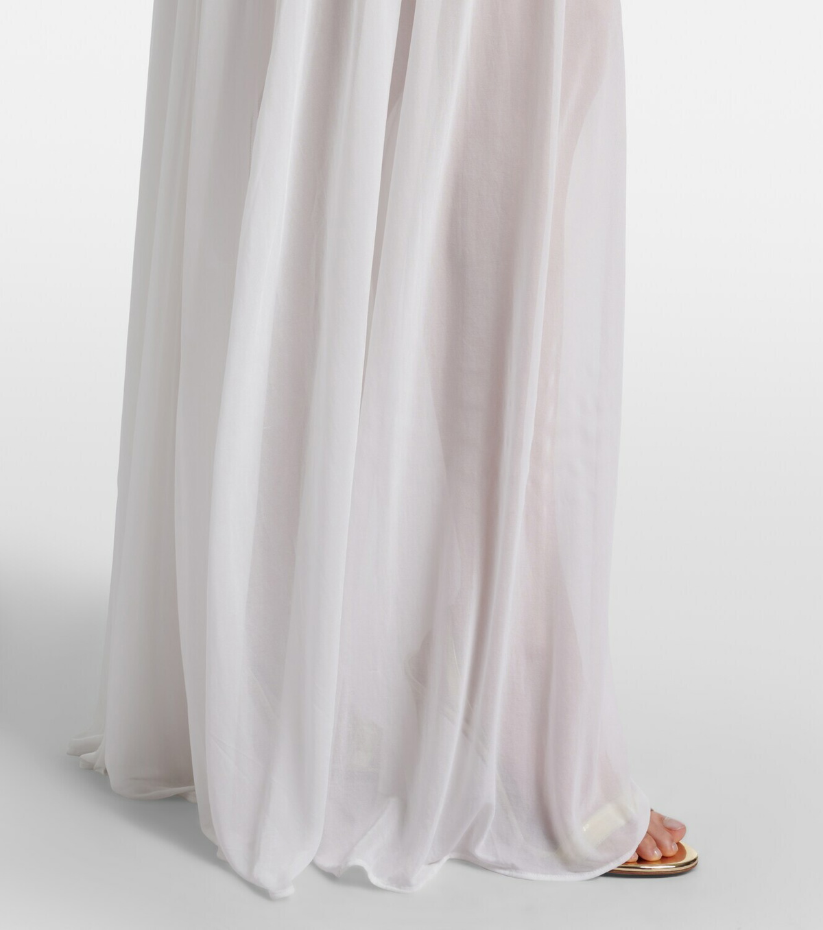 Christopher Esber Stone Pin draped jersey gown