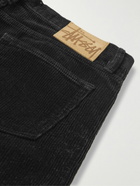 Stussy - Big Ol' Straight-Leg Cotton-Corduroy Trousers - Black