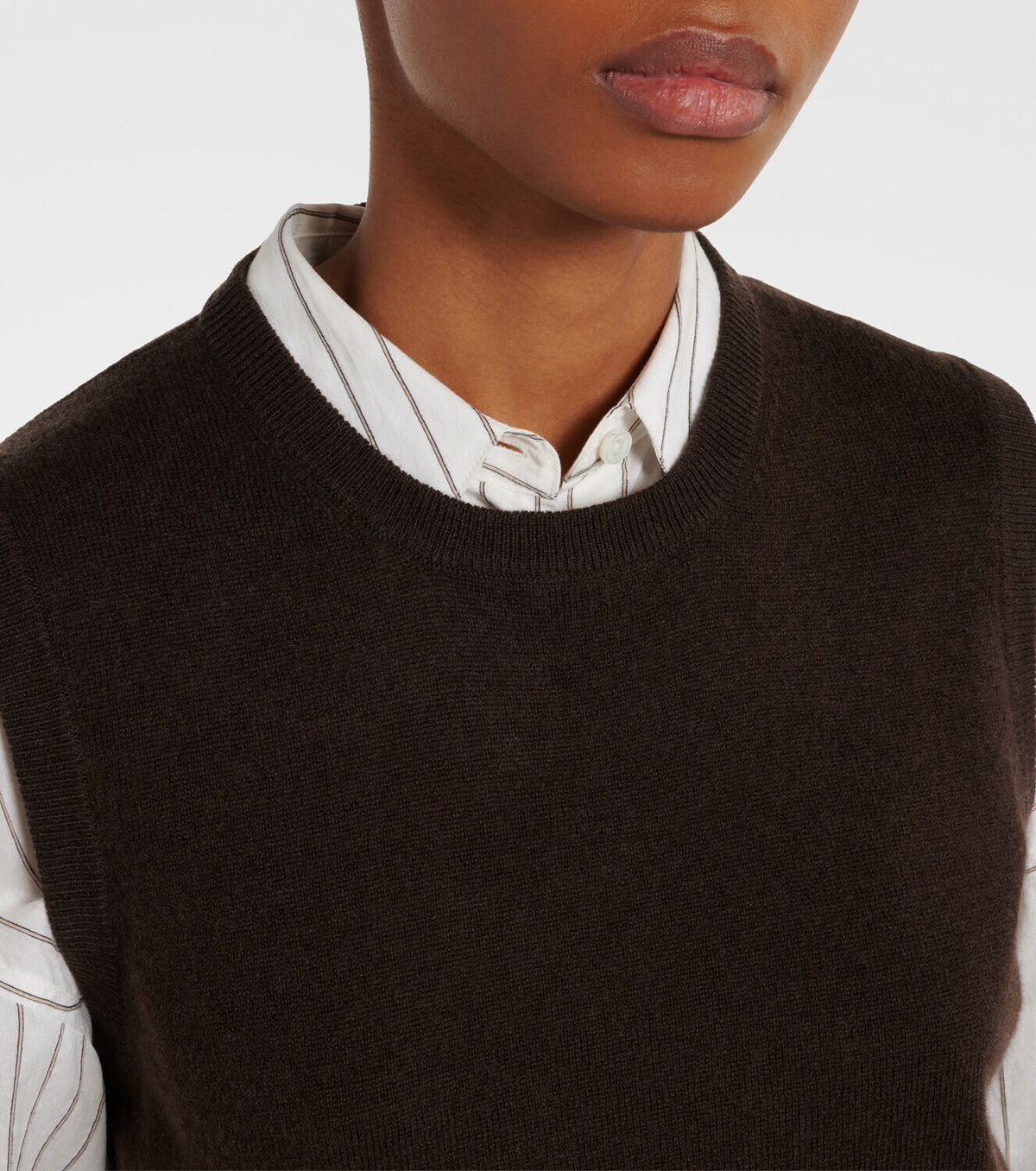 Jardin des Orangers Wool and cashmere tank top