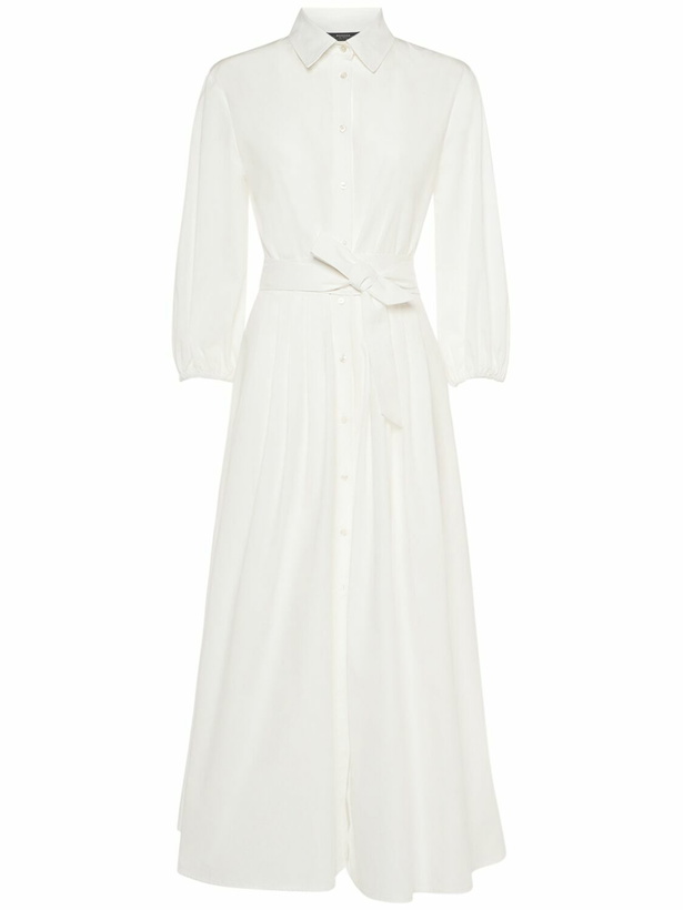 Photo: WEEKEND MAX MARA Faenza Cotton Poplin Midi Shirt Dress