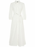 WEEKEND MAX MARA Faenza Cotton Poplin Midi Shirt Dress