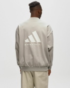 Adidas Basketball Crew Sweatshirt Grey - Mens - Sweatshirts