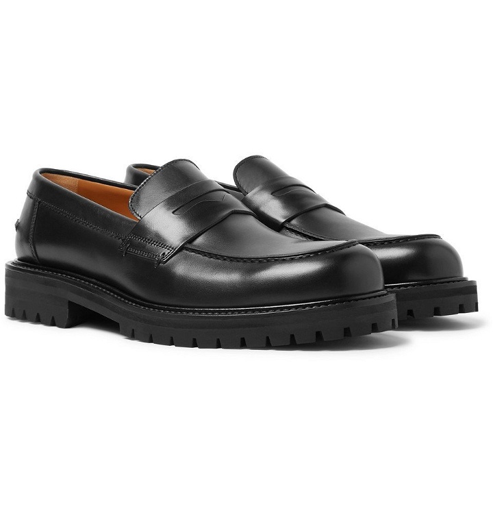Photo: Mr P. - Jacques Leather Penny Loafers - Men - Black