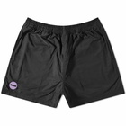 Pleasures Men's Refresh Nylon Active Short in Black