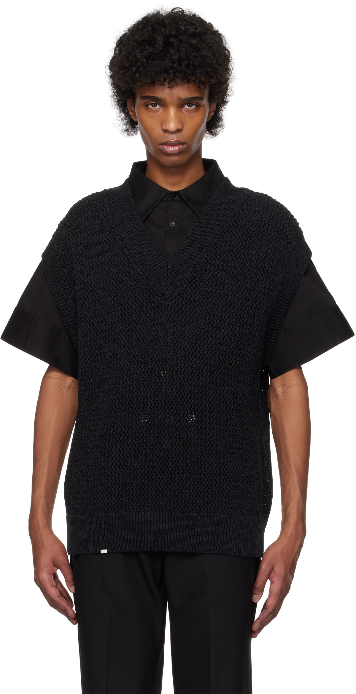 C2H4 Black Uniformity Knit Vest