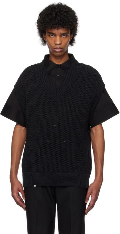 Photo: C2H4 Black Uniformity Knit Vest