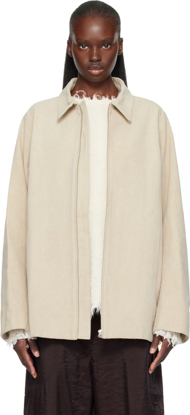 Photo: Lauren Manoogian Beige Canvas Work Jacket