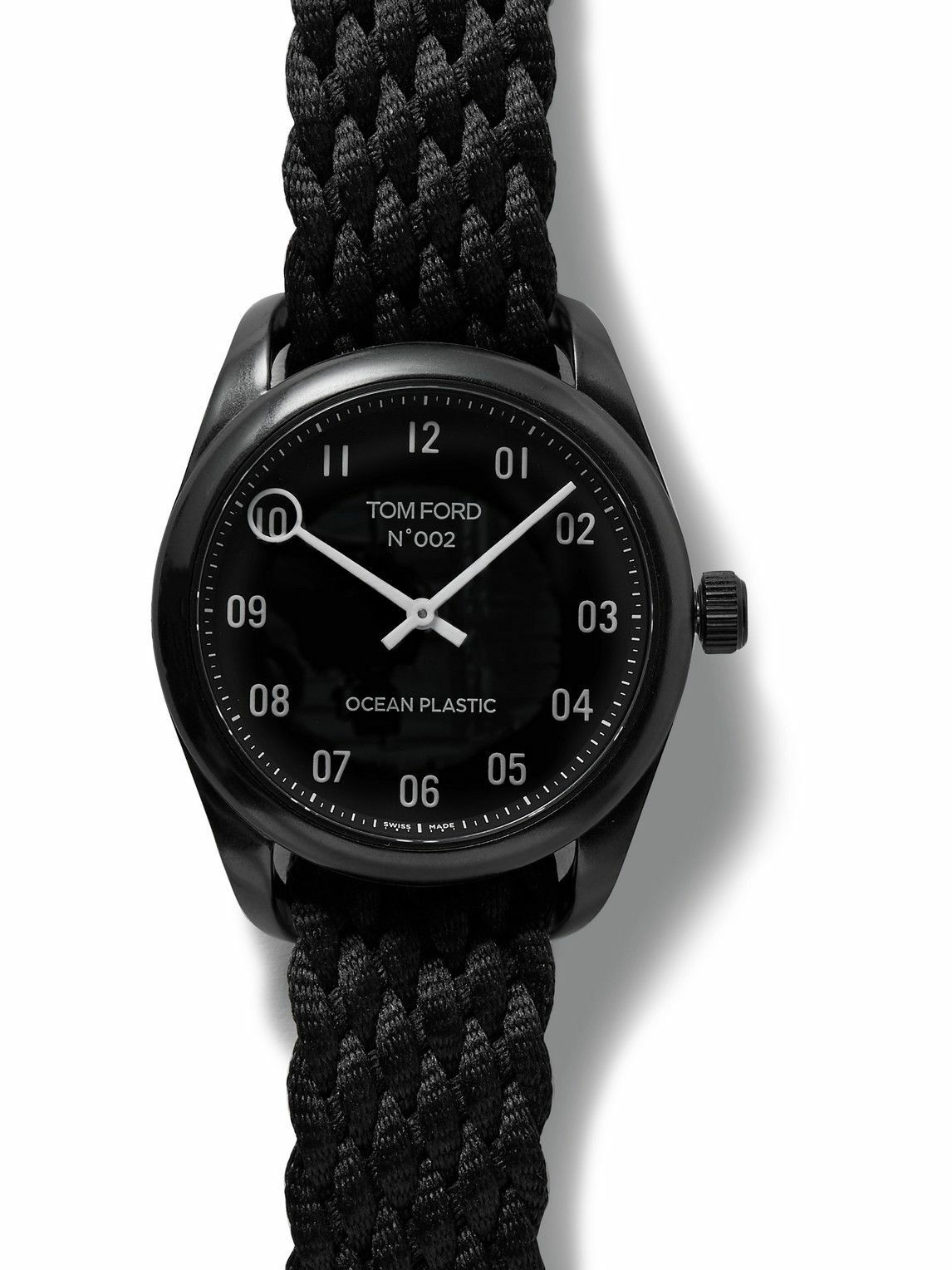 TOM FORD Timepieces - 002 40mm Ocean Plastic and Recycled-Canvas Watch ...