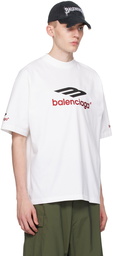 Balenciaga White 3B Sports Icon T-Shirt