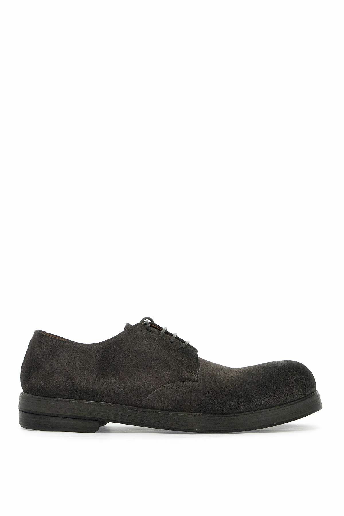 MARSELL suede pumpkin wedge lace-up shoes Grey