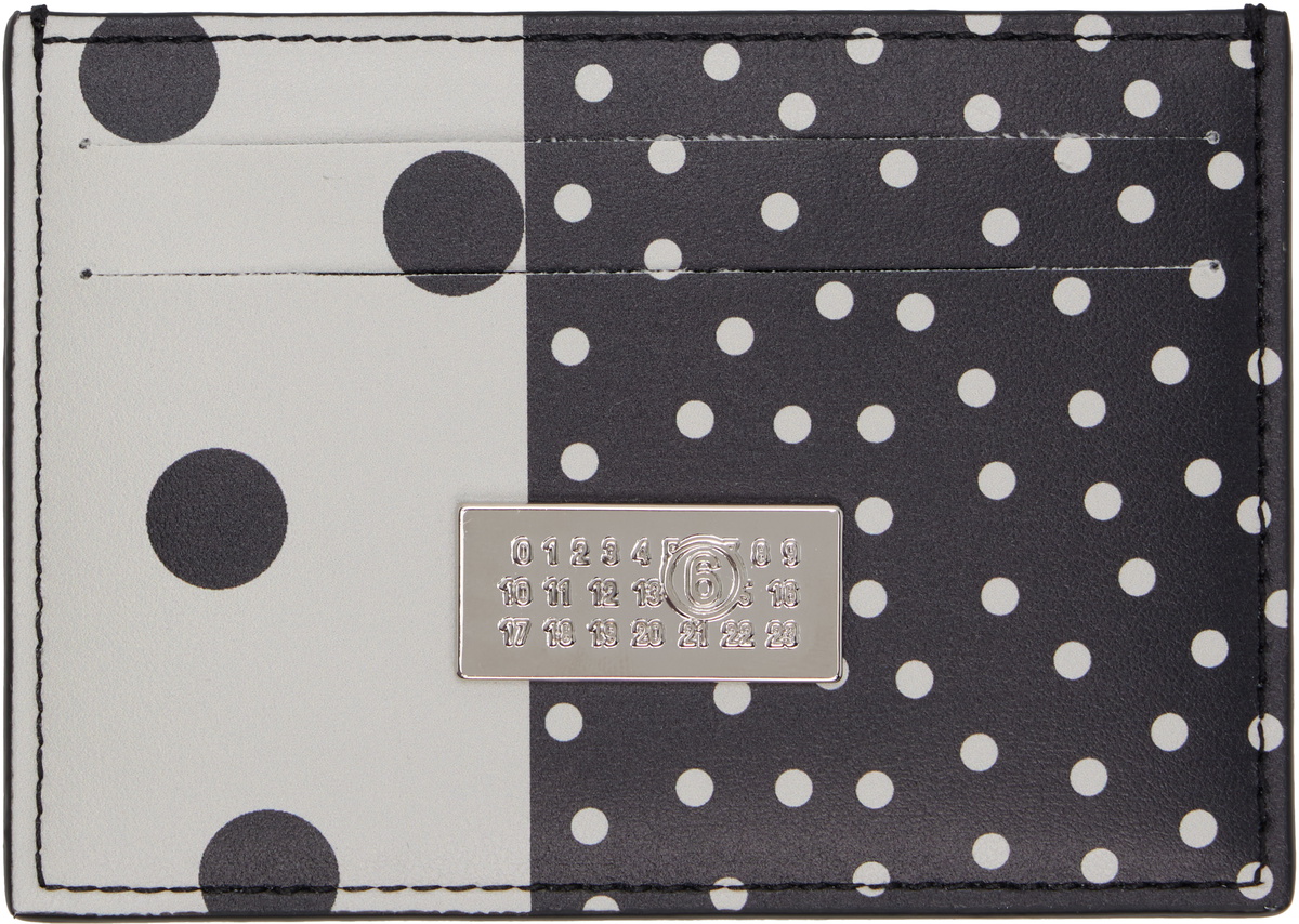 MM6 Maison Margiela Black & White Numeric Card Holder