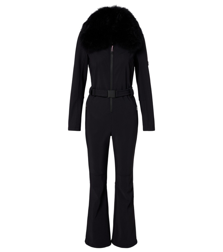 Photo: Yves Salomon Shearling-trimmed belted ski suit