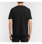 Saint Laurent - Printed Cotton-Jersey T-Shirt - Men - Black