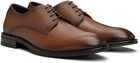 BOSS Brown Textured & Smooth Leather Derbys
