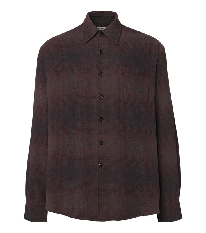 Photo: Our Legacy Above checked cotton-blend shirt