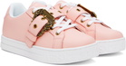 Versace Jeans Couture Pink Baroque Buckle Court 88 Sneakers