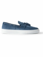Frescobol Carioca - Monta Tasselled Suede Boat Shoes - Blue