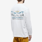 Barbour x and wander Long Sleeve T-Shirt in White