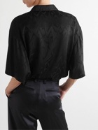 SAINT LAURENT - Silk-Jacquard Shirt - Black