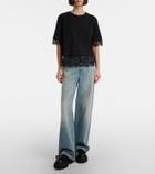 McQueen Cotton lace T-shirt