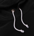 Champion - Logo-Embroidered Fleece-Back Cotton-Blend Jersey Hoodie - Black