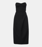 Fforme Jett cotton and wool corset dress